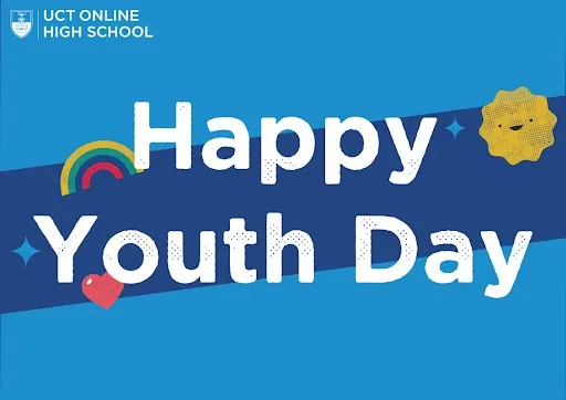 Happy Youth Day graphic from UCT Online High School